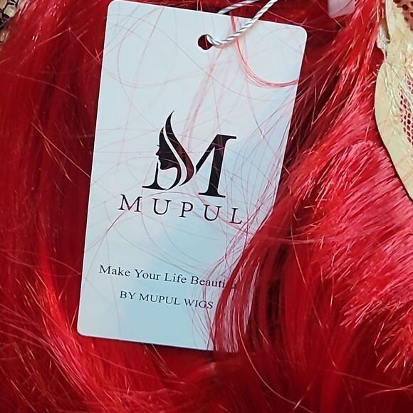 Vibrant Red Women's Straight Hair Wig - Picture 8 of 11